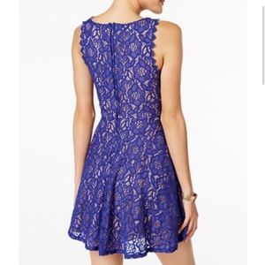 City Studio A-Line Lace Fit & Flare Dress